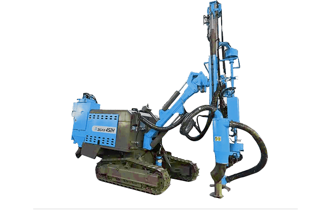 Integrated DTH drilling rig